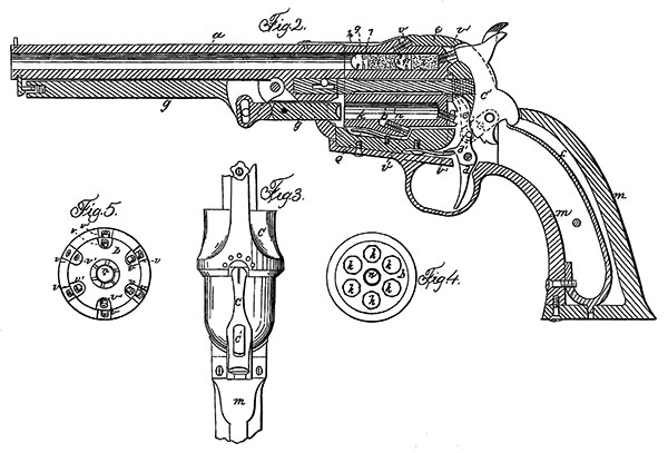 Detail of a page from the 1859 patent application. Google Patents.