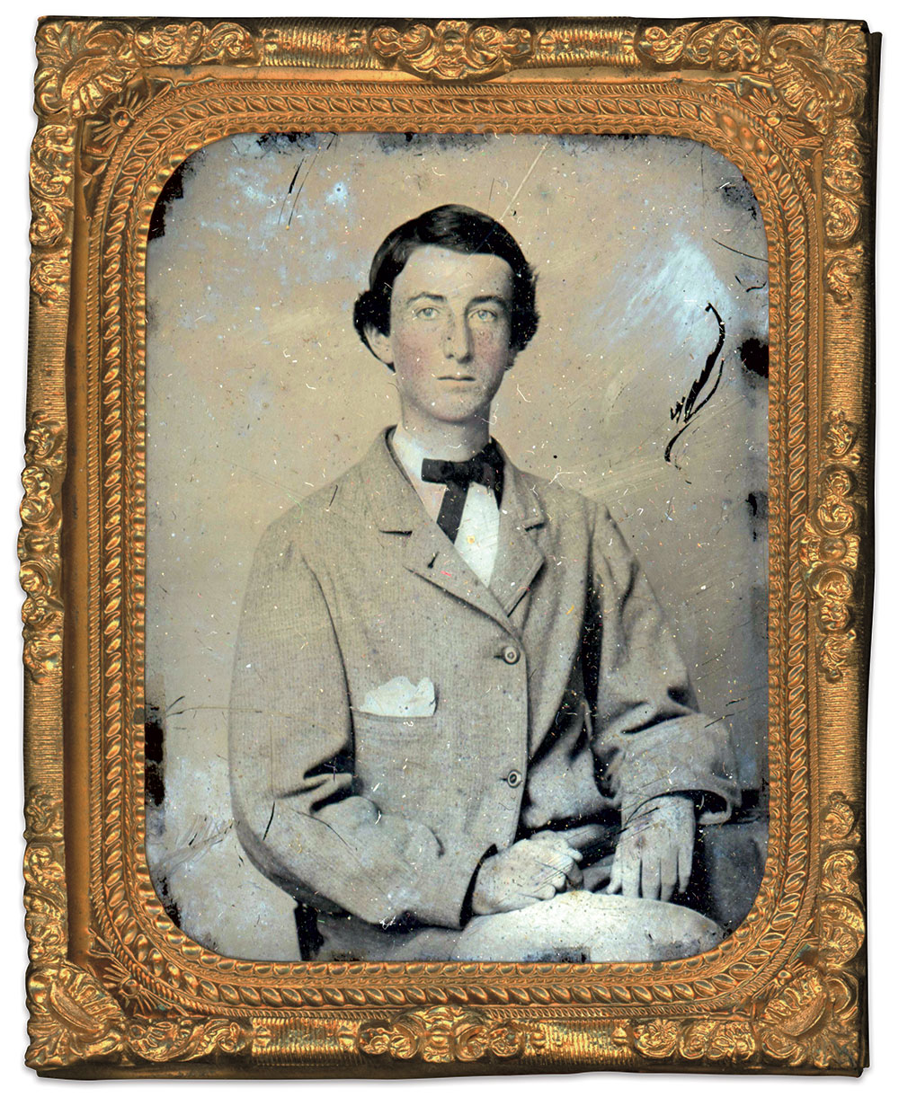 Sixth-plate ambrotype by an unidentified photographer. Brian White Collection.