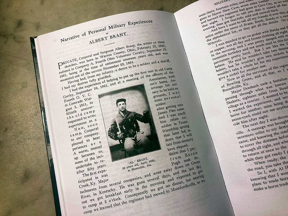 Brandt’s portrait and story in a reprint of the regimental history. Military Images.