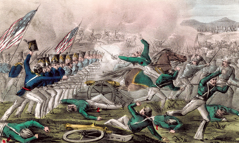 The Battle of Churubusco. Library of Congress.