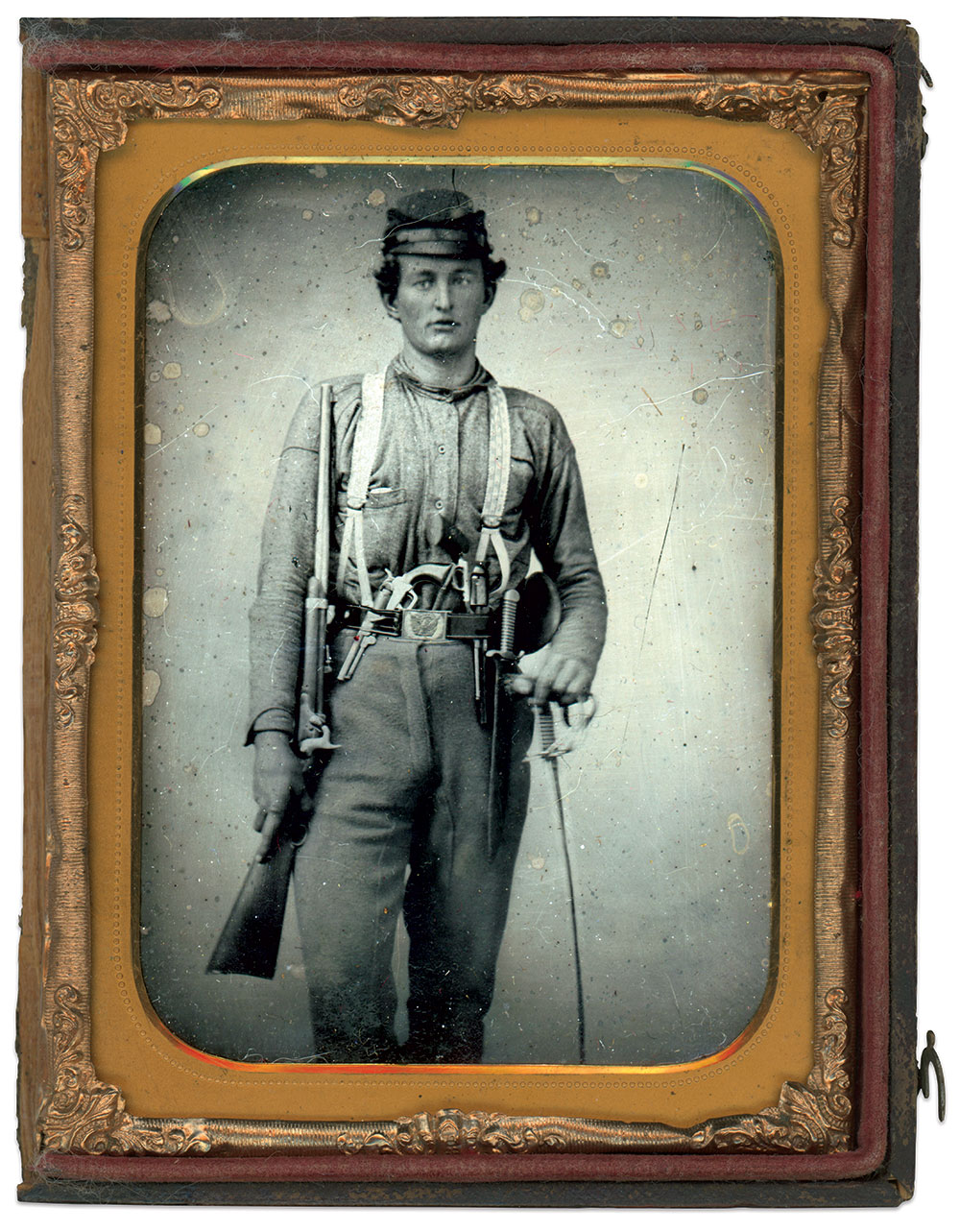 Quarter-plate tintype by an unidentified photographer. Scott Hilts Collection.