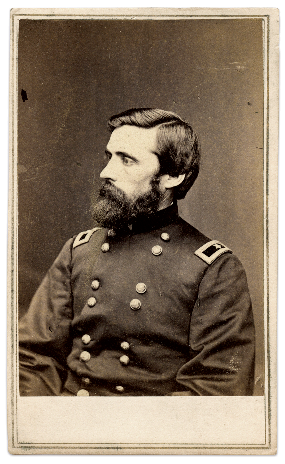 Carte de visite by Mathew B. Brady of Washington, D.C.Tom Glass Collection.