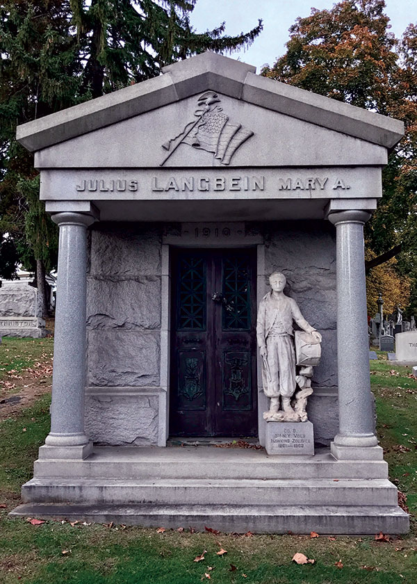 Jenny’s grave site at Woodlawn Cemetery in The Bronx, N.Y. Courtesy Neil Funkhouser.