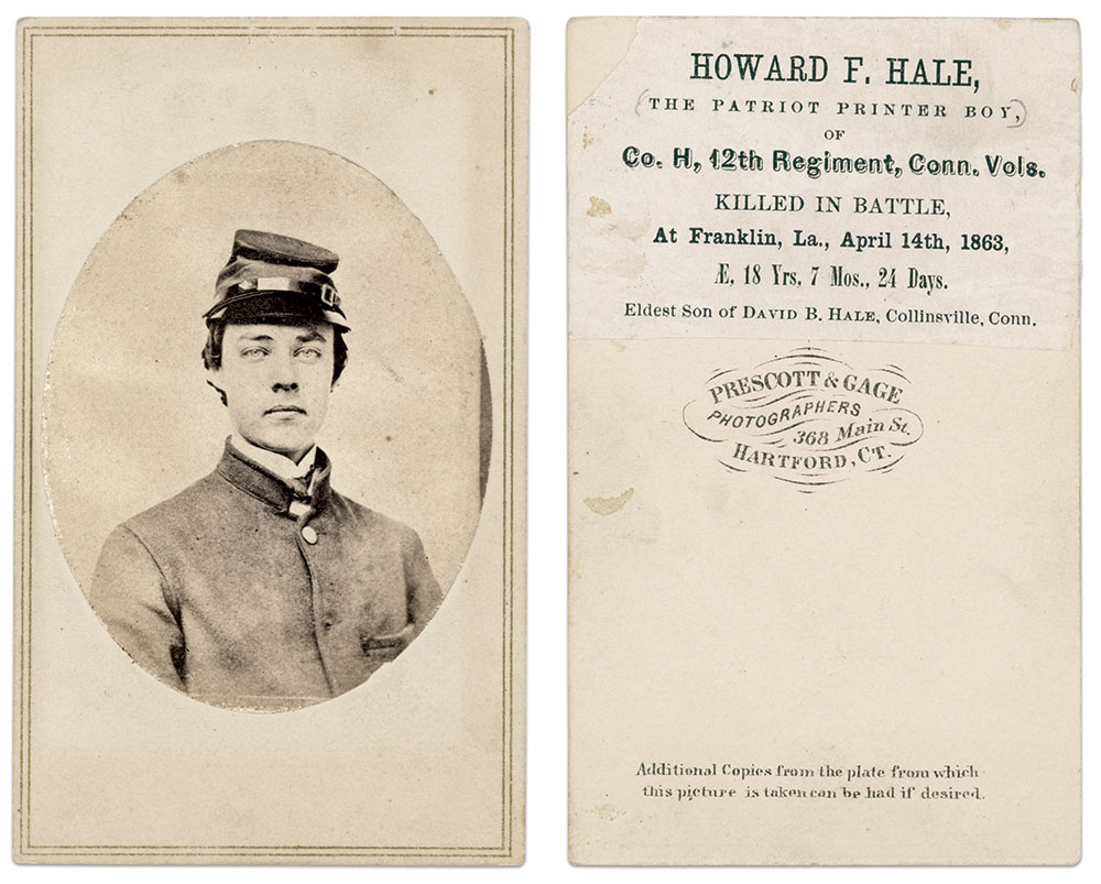 Carte de visite by Prescott & Gage of Hartford, Conn. Claudia and Al Niemiec Collection.