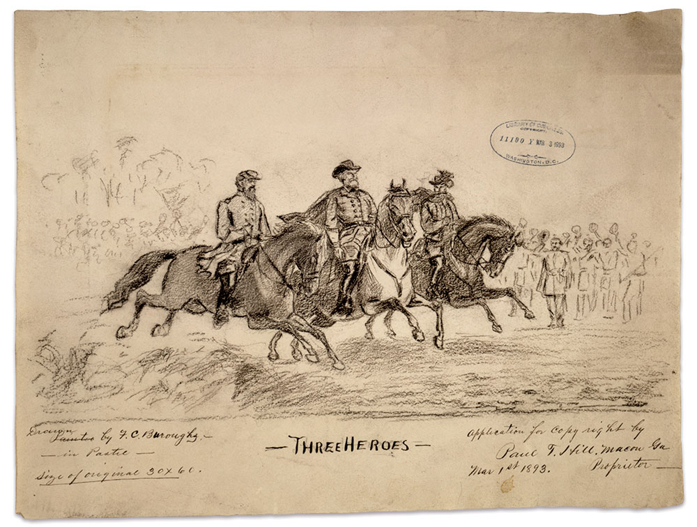 Heroes: Prior to the Battle of Chancellorsville, Stuart, Lee and Jackson appeared invincible as they led the Army of Northern Virginia on an impressive string of victories against the U.S. Army of the Potomac. Library of Congress.