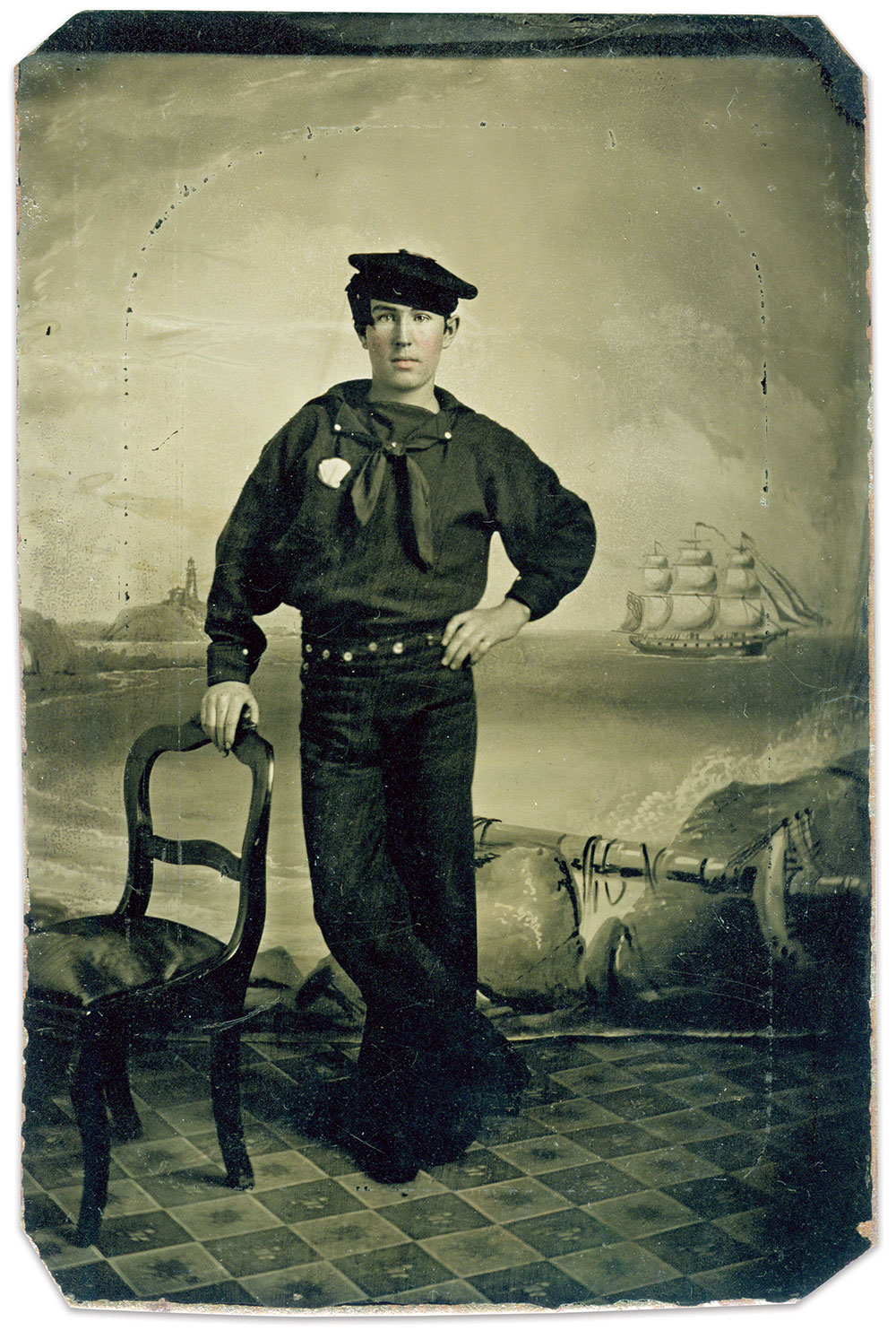 Ninth-plate tintype by an unidentified photographer.