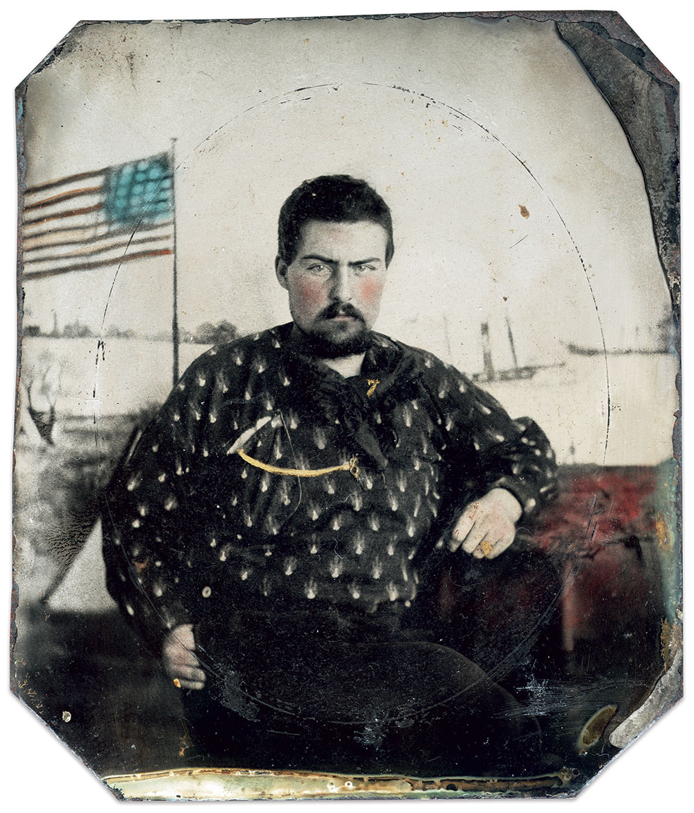 Ninth-plate tintype by unidentified photographer.