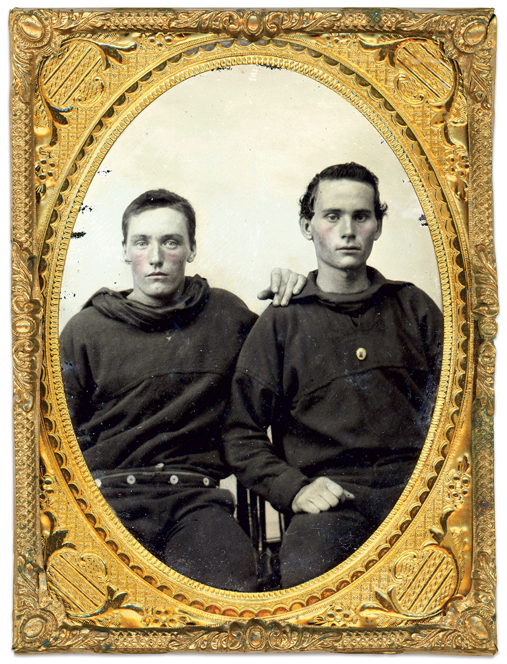 Quarter-plate tintype by an unidentified photographer.