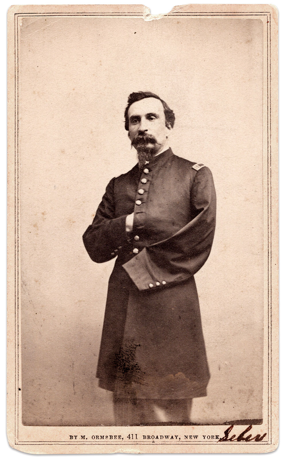 Carte de visite by Marcus Ormsbee of New York City.