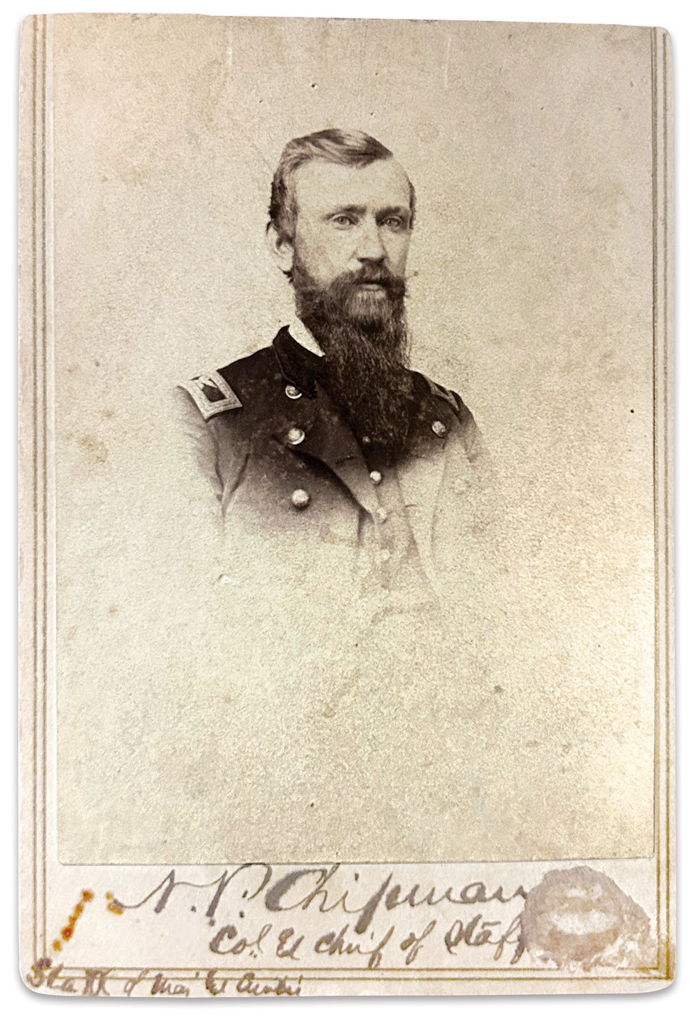 Carte de visite by J.A. Scholten of St. Louis, Mo.