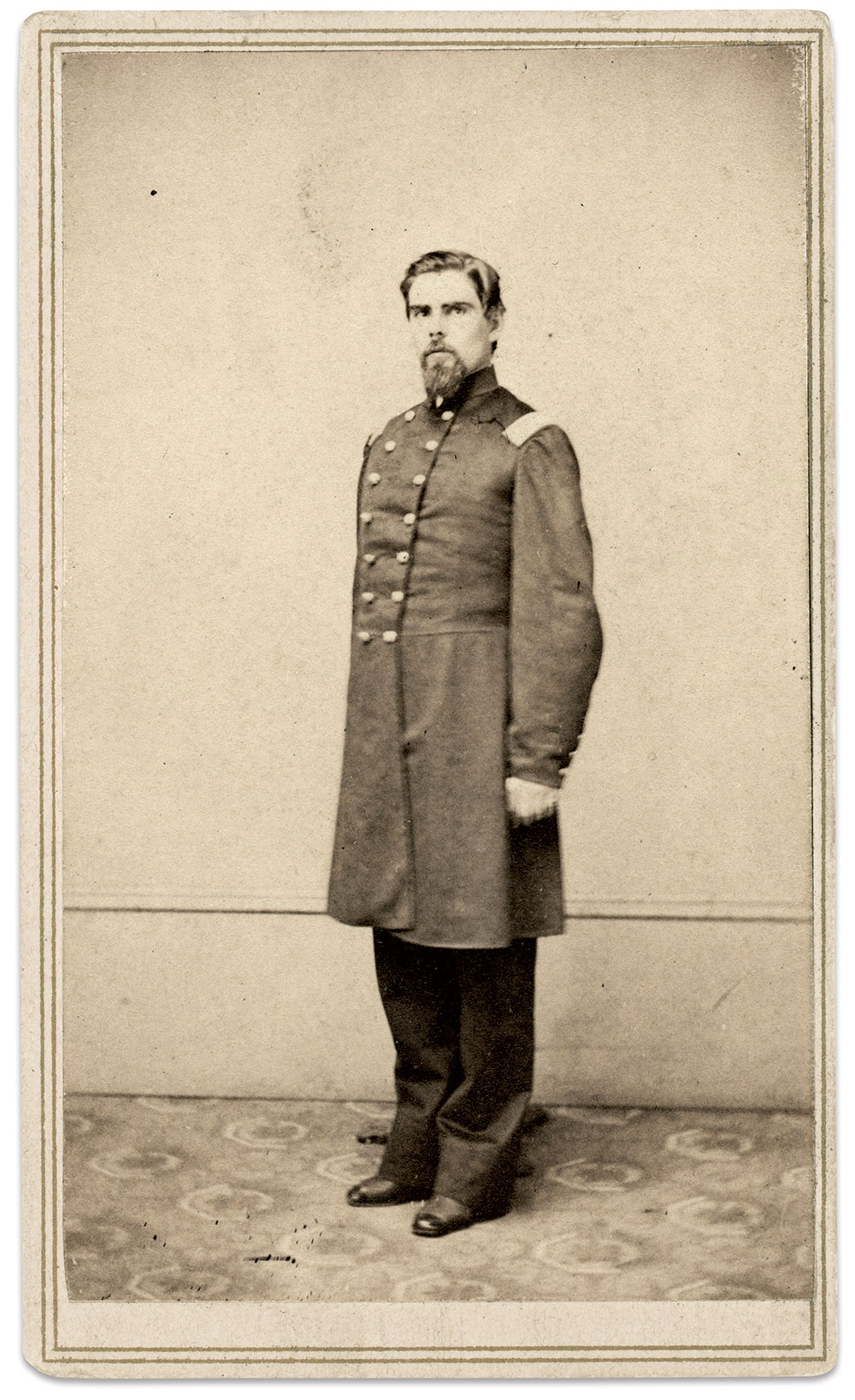 Charles Trowbridge, pictured as the lieutenant colonel of the 33rd U.S. Colored Infantry. Carte de visite by Eliza Balch of New York City. Rick Carlile Collection.