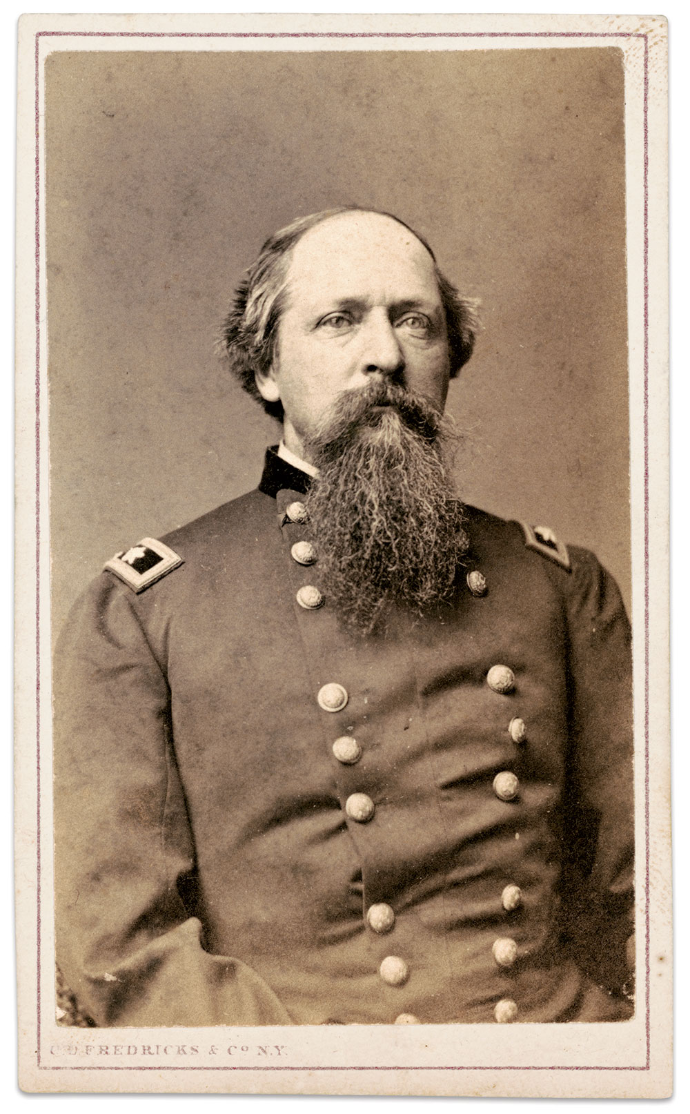 Ricketts, pictured as a major general. Carte de visite by Charles D. Fredricks and Co. of New York City. The Liljenquist Family Collection at the Library of Congress.